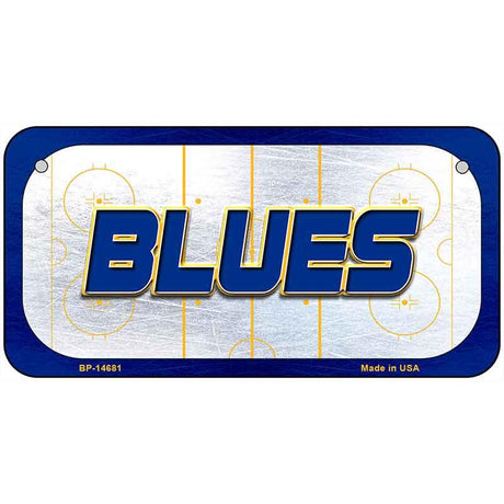 BLUES Graphic Novelty Metal License Plate LP-14681 6" x 3" Bicycle (BP)