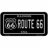 Route 66 Illinois Metal Novelty License Plate 6" x 3" (BP)
