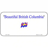 British Columbia Novelty Metal License Plate 6" x 3" (BP)