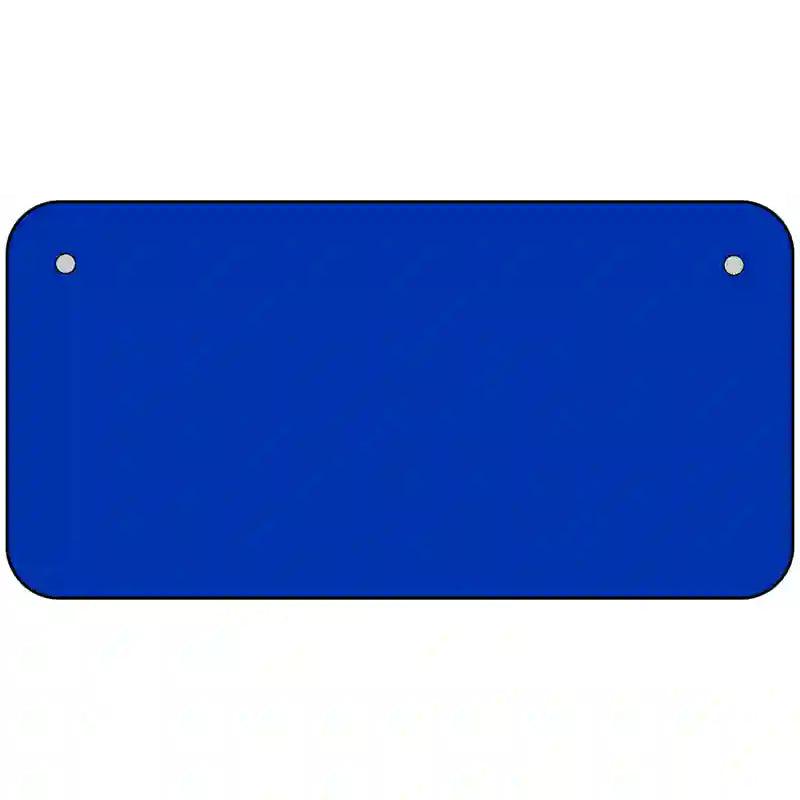 Royal Blue Solid Metal Novelty License Plate 6" x 3" (BP)
