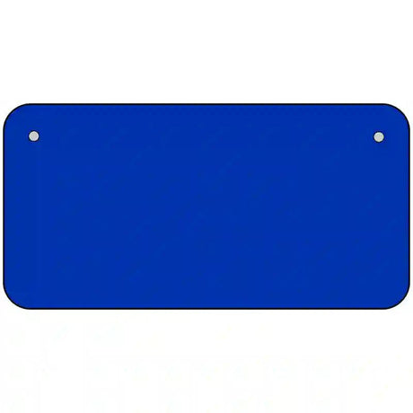 Royal Blue Solid Metal Novelty License Plate 6" x 3" (BP)