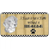 Pencil Sketch Beagle Metal Novelty License Plate 6" x 3" (BP)