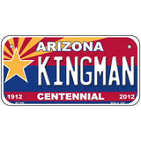 Arizona Centennial Kingman Metal Novelty License Plate 6" x 3" (BP)