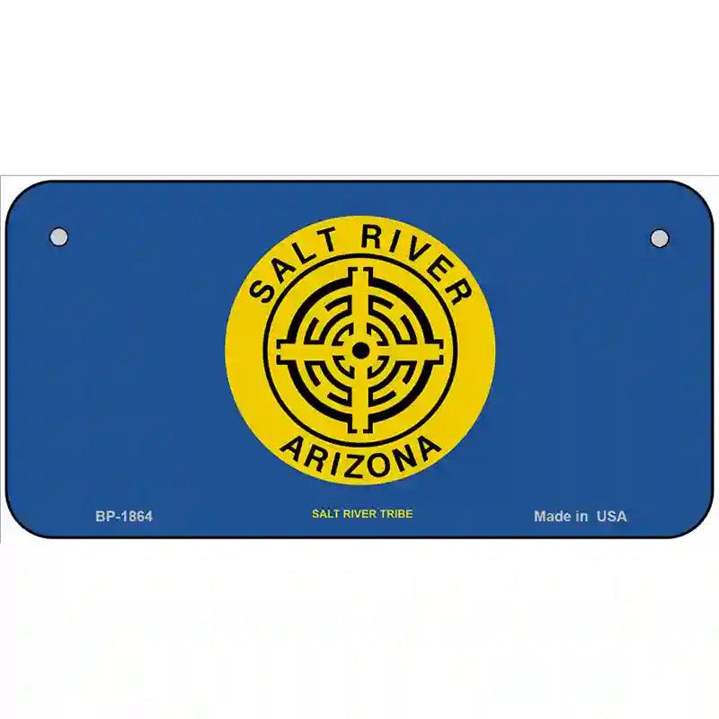 Salt River Tribe Flag Metal Novelty License Plate 6" x 3" (BP)