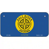 Salt River Tribe Flag Metal Novelty License Plate 6" x 3" (BP)