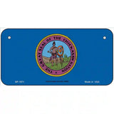 Chickasaw Nation Flag Metal Novelty License Plate 6" x 3" (BP)