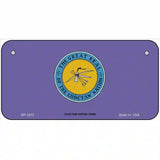 Choctaw Nation Flag Metal Novelty License Plate 6" x 3" (BP)
