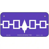 Iroquois Confederacy Flag Metal Novelty License Plate 6" x 3" (BP)