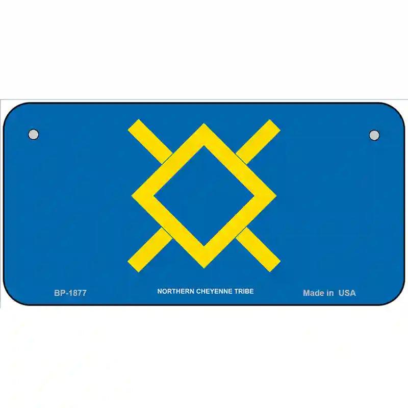 Northern Cheyenne Flag Metal Novelty License Plate 6" x 3" (BP)