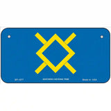 Northern Cheyenne Flag Metal Novelty License Plate 6" x 3" (BP)