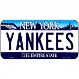Yankees New York State Novelty Metal License Plate 6" x 3" (BP)