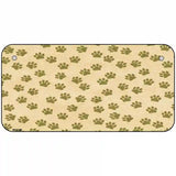 Paw s Metal Novelty License Plate 6" x 3" (BP)