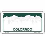 Colorado Green Blank Novelty Metal License Plate 6" x 3" (BP)