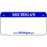 Michigan Blue Blank Novelty Metal License Plate 6" x 3" (BP)