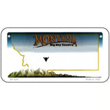 Montana Novelty State Blank Metal License Plate 6" x 3" (BP)