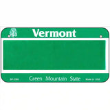 Vermont Novelty State Blank Metal License Plate 6" x 3" (BP)