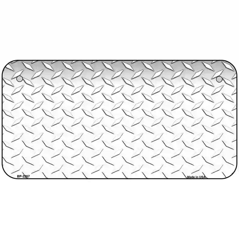 Diamond White Metal Novelty License Plate 6" x 3" (BP)