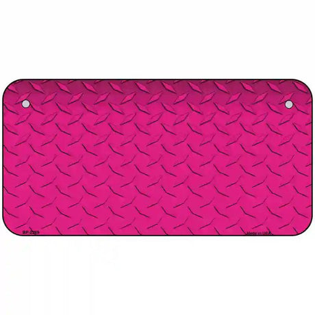 Diamond Pink Metal Novelty License Plate 6" x 3" (BP)