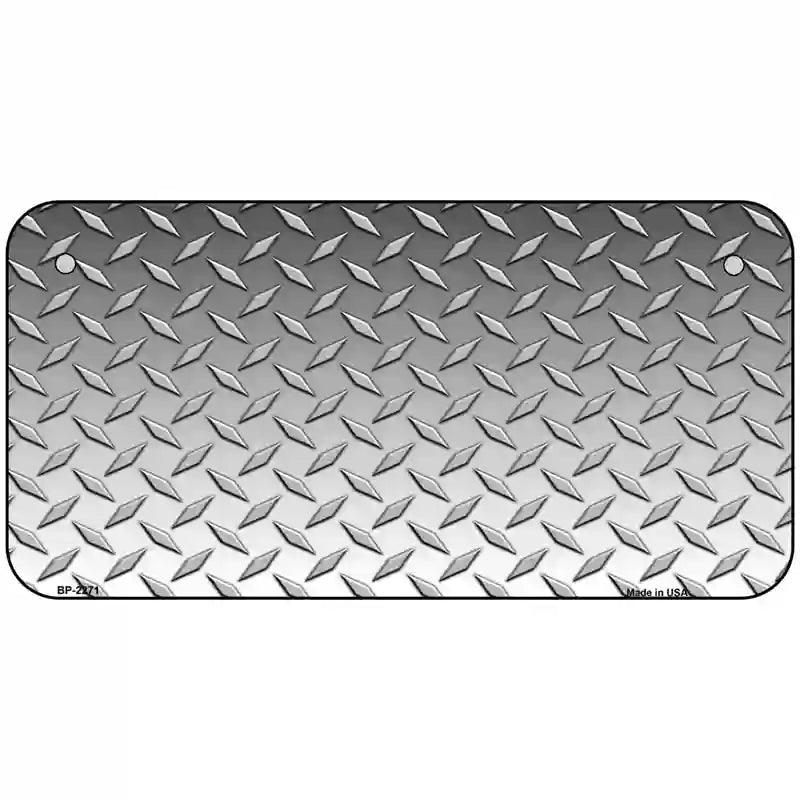 Diamond Silver Metal Novelty License Plate 6" x 3" (BP)