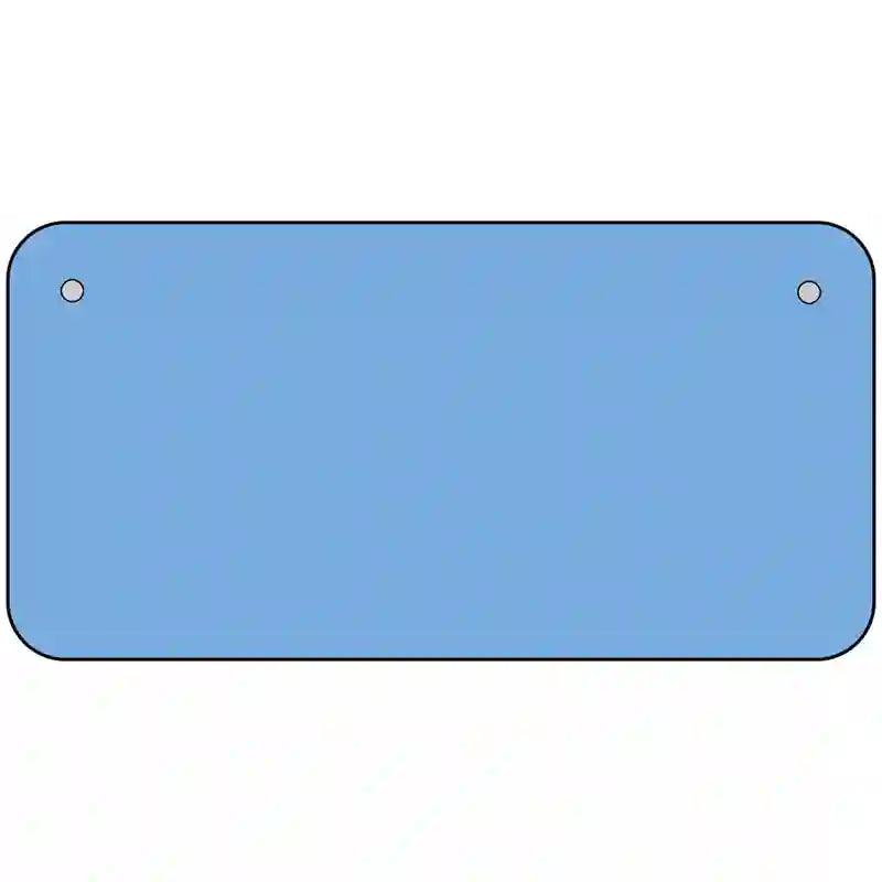 Baby Blue Solid Metal Novelty License Plate 6" x 3" (BP)