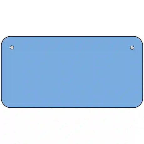 Baby Blue Solid Metal Novelty License Plate 6" x 3" (BP)