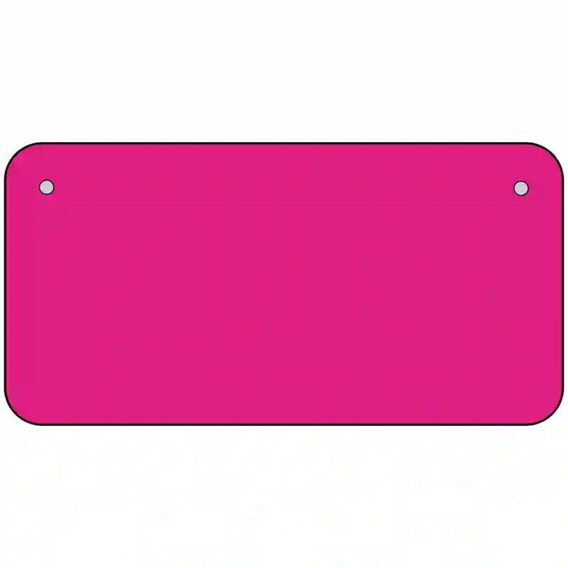 Pink Solid Metal Novelty License Plate 6" x 3" (BP)