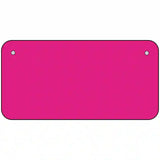 Pink Solid Metal Novelty License Plate 6" x 3" (BP)