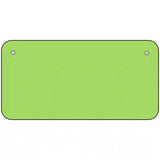 Lime Green Solid Metal Novelty License Plate 6" x 3" (BP)