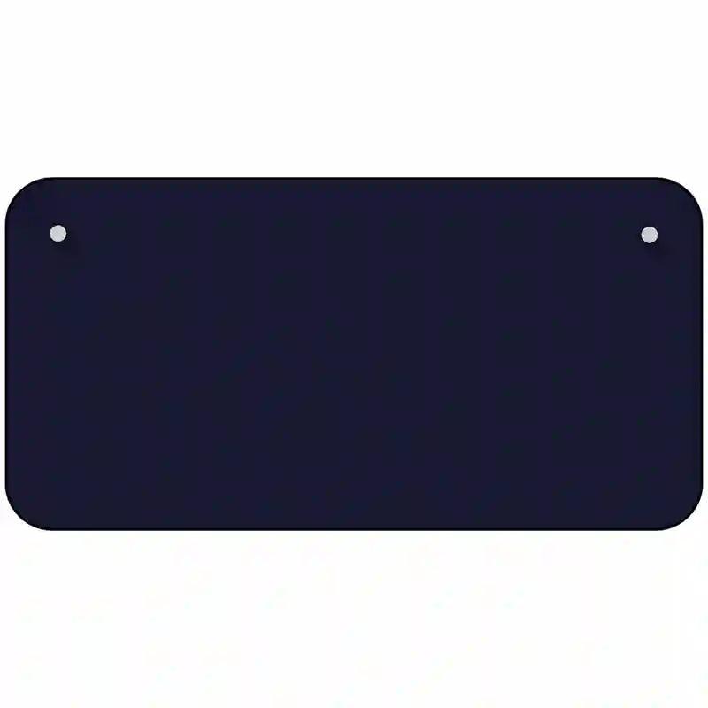 Navy Blue Solid Metal Novelty License Plate 6" x 3" (BP)