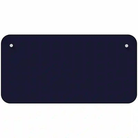 Navy Blue Solid Metal Novelty License Plate 6" x 3" (BP)