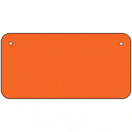 Orange Solid Metal Novelty License Plate 6" x 3" (BP)