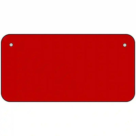 Red Solid Metal Novelty License Plate 6" x 3" (BP)