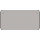 Gray Solid Metal Novelty License Plate 6" x 3" (BP)