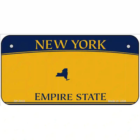 New York State Blanks Metal Novelty License Plate 6" x 3" (BP)