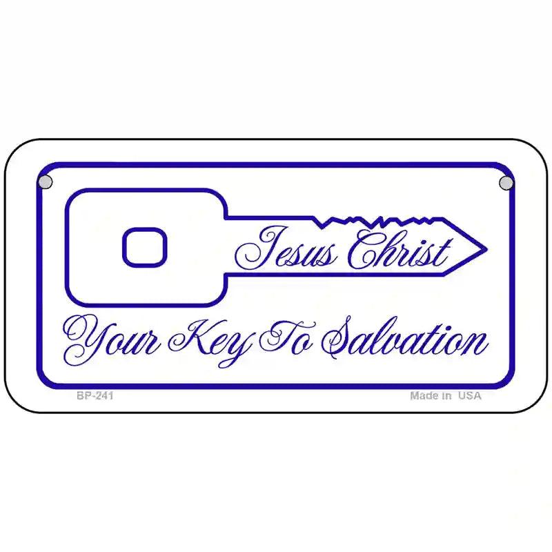Your Key To Salvation Metal Novelty License Plate 6" x 3" (BP)