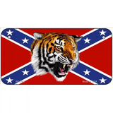 Confederate Flag Tiger Metal Novelty License Plate 6" x 3" (BP)