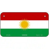Kurdistan Flag Metal Novelty License Plate 6" x 3" (BP)