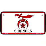 Shriners Logo Metal Novelty License Plate 6" x 3" (BP)