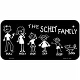 The Schit Family Metal Novelty License Plate 6" x 3" (BP)