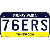 76ers Pennsylvania Novelty State Metal License Plate 6" x 3" (BP)