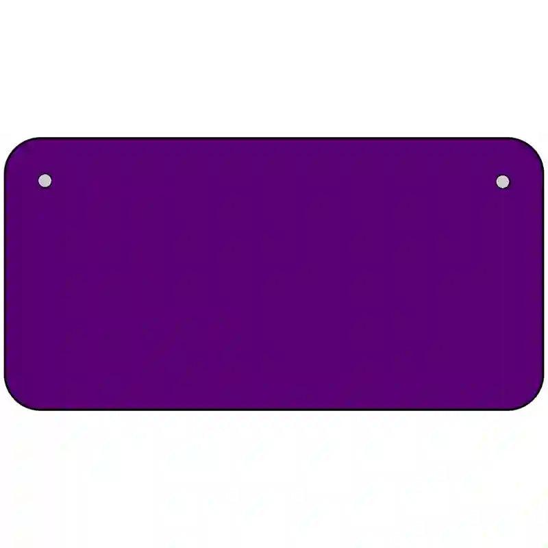 Purple Solid Metal Novelty License Plate 6" x 3" (BP)