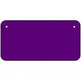 Purple Solid Metal Novelty License Plate 6" x 3" (BP)