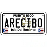 Arecibo Puerto Rico Metal Novelty License Plate 6" x 3" (BP)