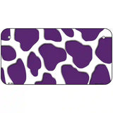 Purple White Giraffe Metal Novelty License Plate 6" x 3" (BP)