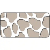 Tan White Giraffe Metal Novelty License Plate 6" x 3" (BP)