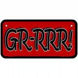 GR-RRR Metal Novelty License Plate 6" x 3" (BP)
