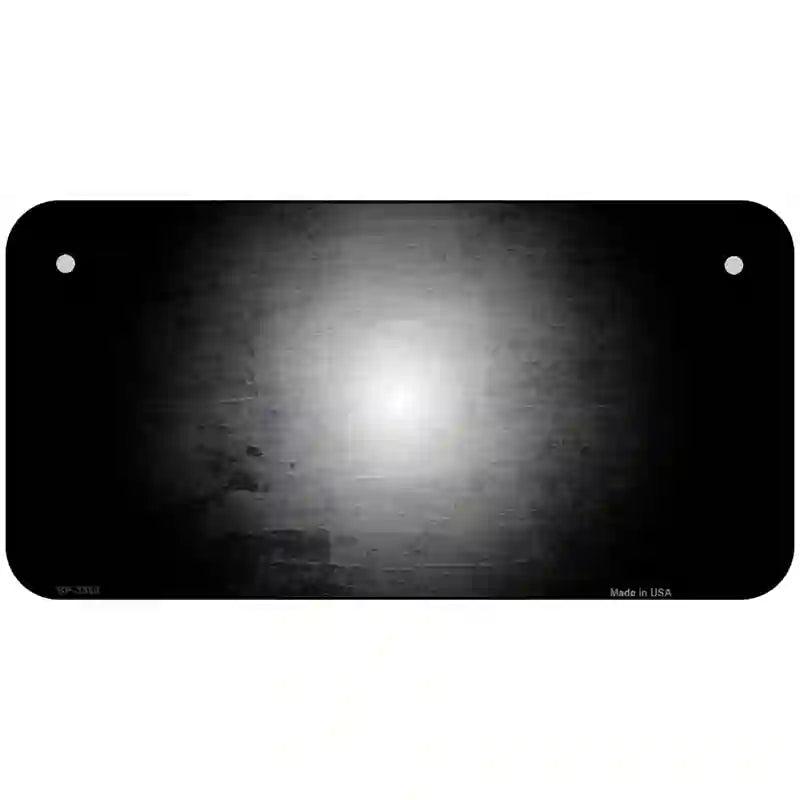 Black White Fade Scratched License Plate Metal Novelty 6" x 3" (BP)