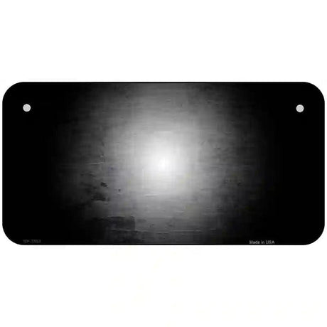 Black White Fade Scratched License Plate Metal Novelty 6" x 3" (BP)