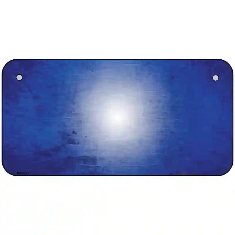 Blue White Fade Scratched License Plate Metal Novelty 6" x 3" (BP)