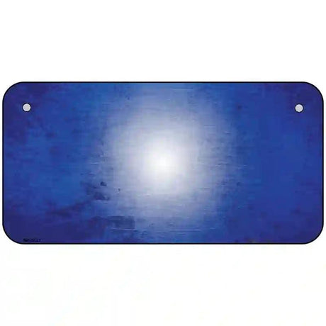 Blue White Fade Scratched License Plate Metal Novelty 6" x 3" (BP)